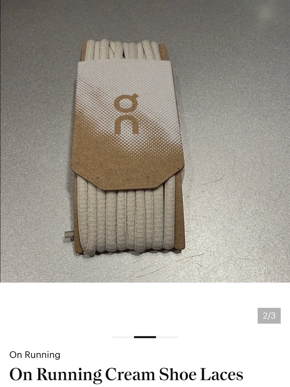 On Running Neutral Cream Replacement Laces